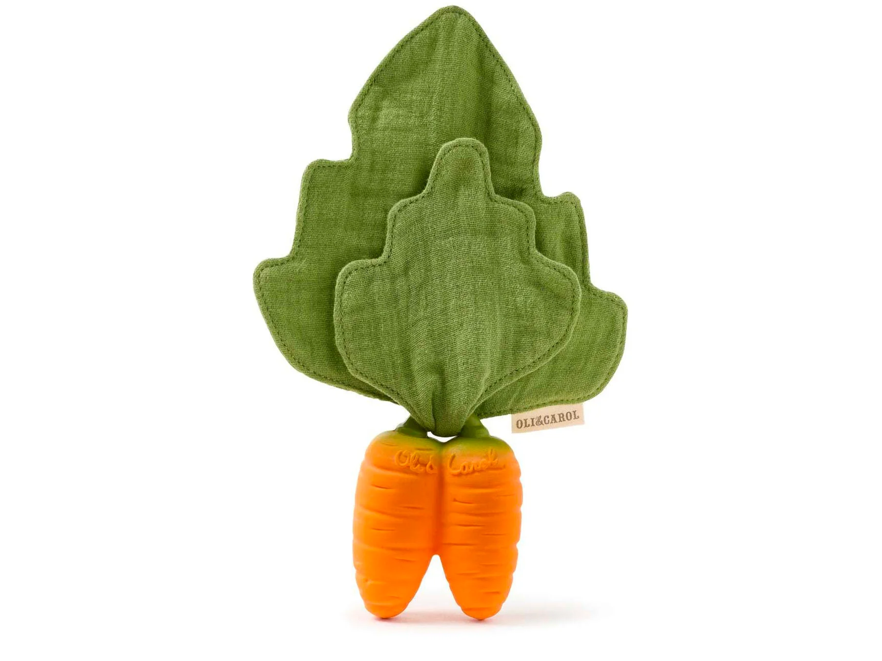 Doudou et anneau de dentition Carotte - Oli & Carol