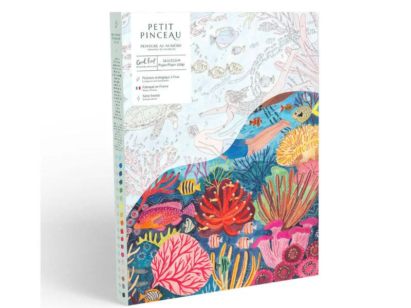 Coffret peinture au numéro - Petit Pinceau - Coral Reef par Miranda Sofroniou - PETIT PINCEAU